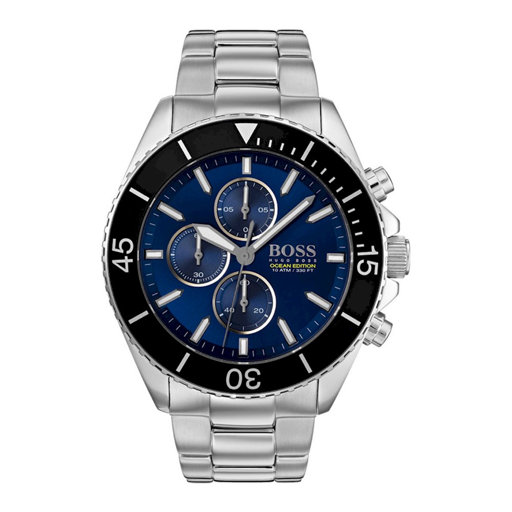 Hugo Boss HB1513704 Chronograph Ocean Edition Blue Steel Men's Watch