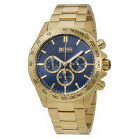 Hugo Boss 1513340 ikon Chronograph Gold Blue Men's Watch