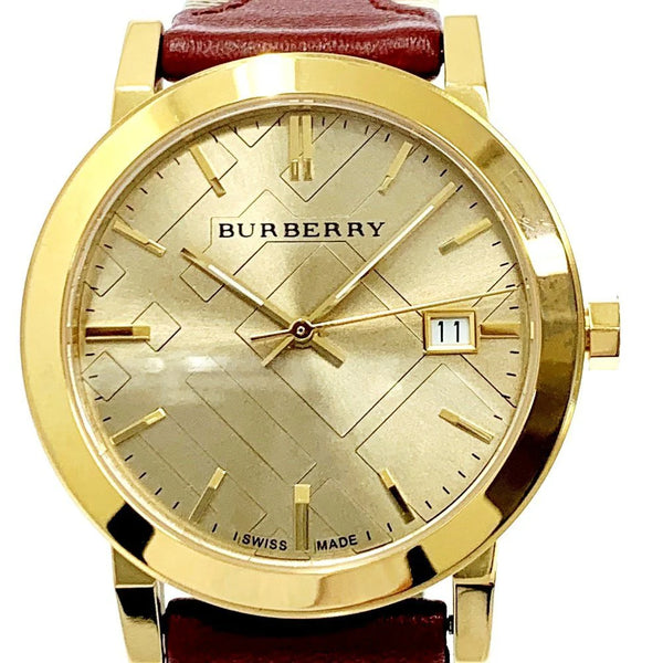 Burberry BU9017 Red Leather Women's Watch