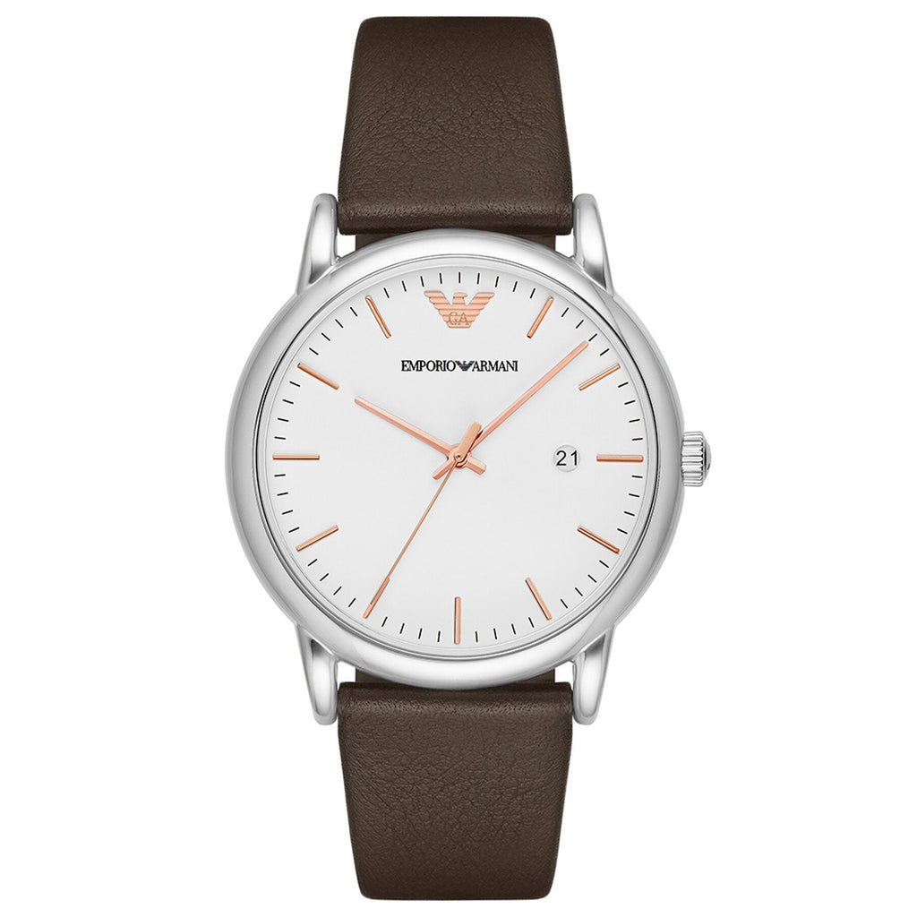 Emporio Armani AR11103 Herren Brown Leather Men's Watch