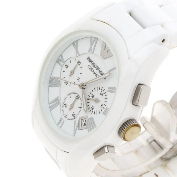 Emporio Armani AR1403 White Ceramic Men's Watch