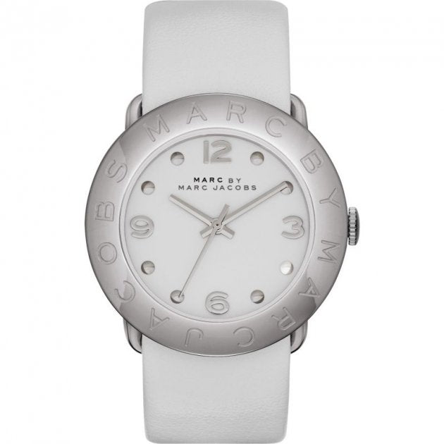 Marc By Jacobs MBM1223 Amy White Leather Women's Watch