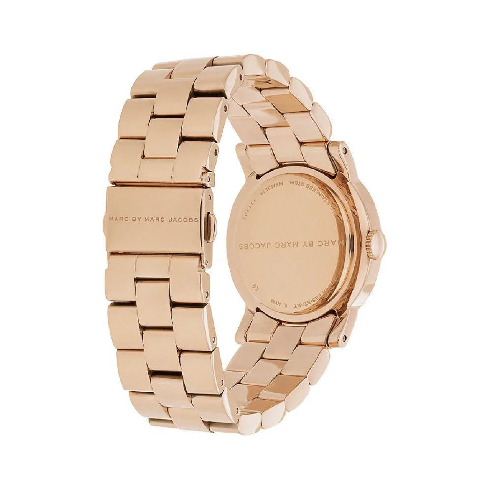 Marc By Jacobs MBM3216 Amy Texter Rose Dial Rose Gold-tone Women's Watch