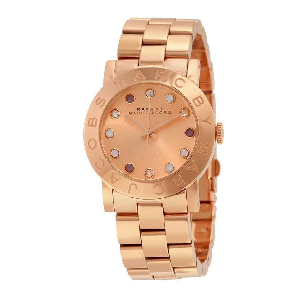 Marc By Jacobs MBM3216 Amy Texter Rose Dial Rose Gold-tone Women's Watch