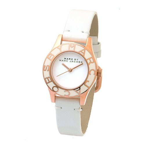 Marc by Marc Jacobs MBM1179 Quartz White Leather Strap White Women’s Watch