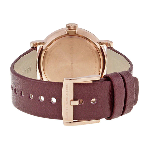 Marc by Marc Jacobs MBM1267 Baker Maroon Leather Women's Watch