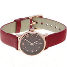 Marc by Marc Jacobs MBM1271 Red Dial Leather Band Women's Watch