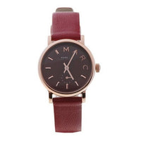 Marc by Marc Jacobs MBM1271 Red Dial Leather Band Women's Watch