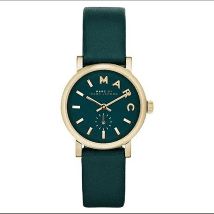 Marc By Marc Jacobs MBM1272 Green Dial Leather Band Women's Watch