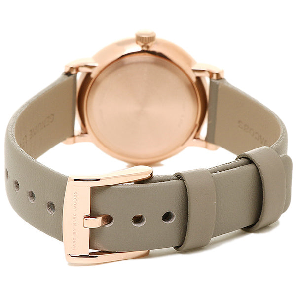 Marc By Marc Jacobs MBM1318 Baker Grey Dial Gravel Gray Leather Women's Watch