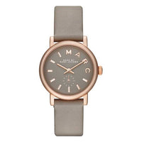 Marc By Marc Jacobs MBM1318 Baker Grey Dial Gravel Gray Leather Women's Watch