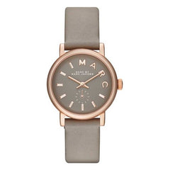 腕時計 MARC BY MARC JACOBS Marc By Marc Jacobs MBM1318 Baker Grey Dial Gravel Gray Leather Women'