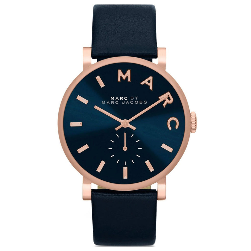 Marc By Marc Jacobs MBM1329 Baker Navy Dial Navy Leather Women's Watch