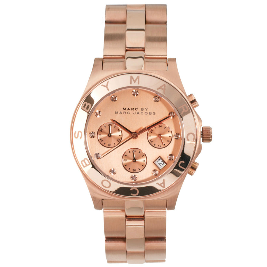 Marc By Marc Jacobs MBM3102 Blade Chronograph Rose Dial Women's Watch