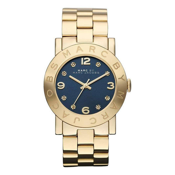 Marc by Marc Jacobs Amy Blue Gold Watch Marc By Marc Jacobs Amy MBM3166 Blue Dial Crystals Round  main image 4