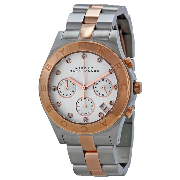 Marc by Marc Jacobs MBM3178 Chronograph Silver Dial Two-tone Women's Watch