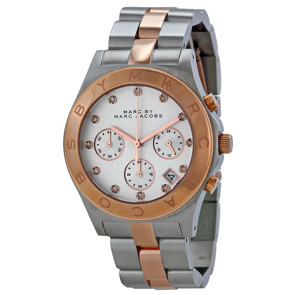 Marc by Marc Jacobs MBM3178 Chronograph Silver Dial Two-tone Women's Watch