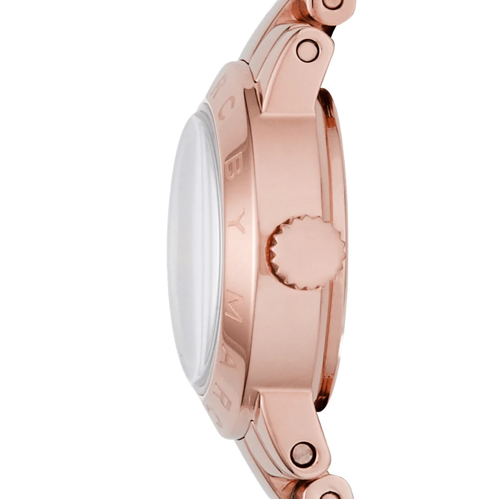 Marc by Marc Jacobs MBM3227 Amy Dinky White Dial Rose Gold-tone Women's Watch