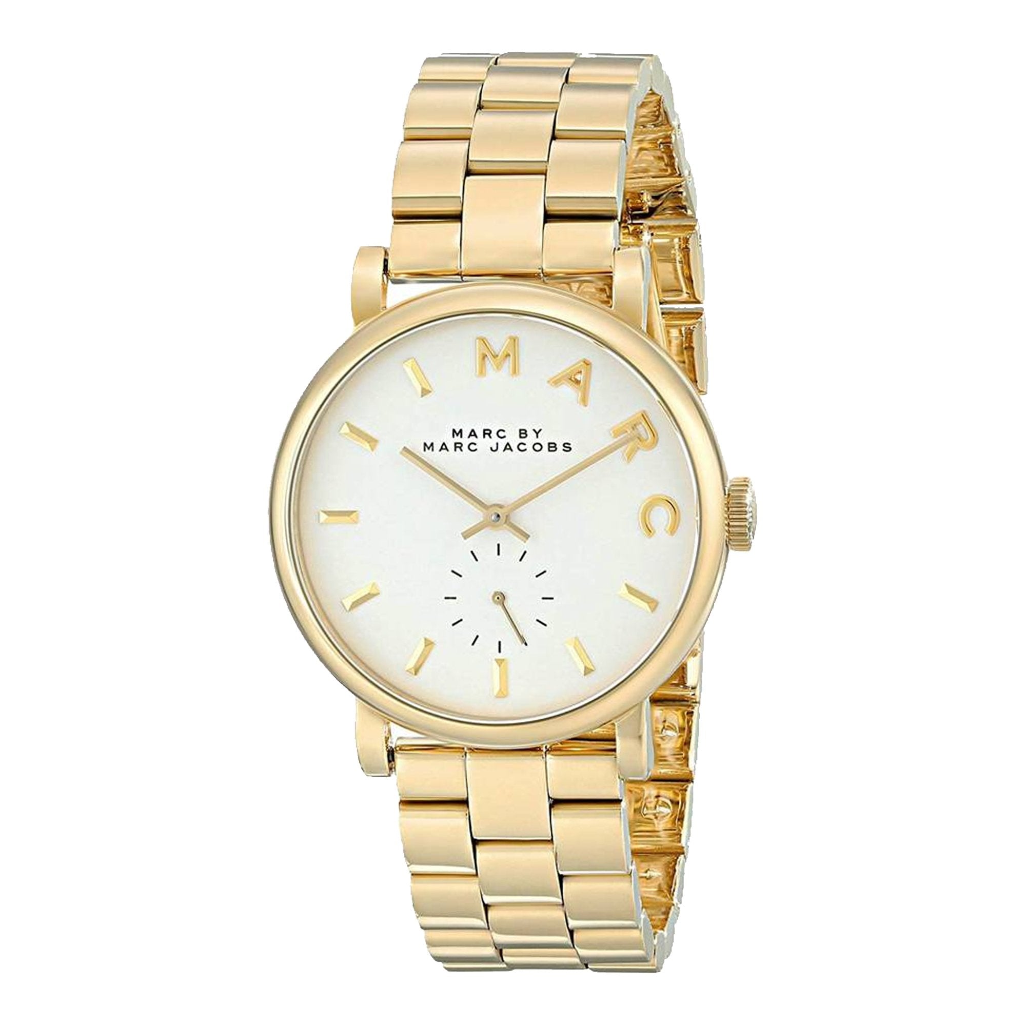 Marc By Marc Jacobs MBM3243 White Dial Gold-tone Women display picture 2