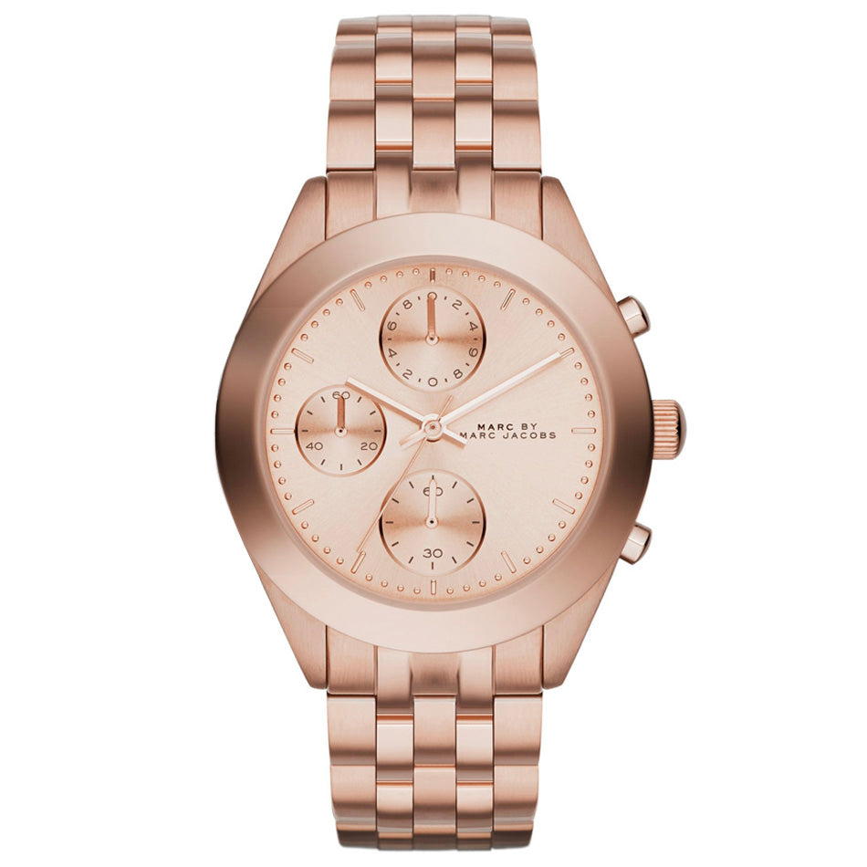 Marc By Marc Jacobs MBM3394 Peeker Rose Dial Rose Gold-tone  display picture 1