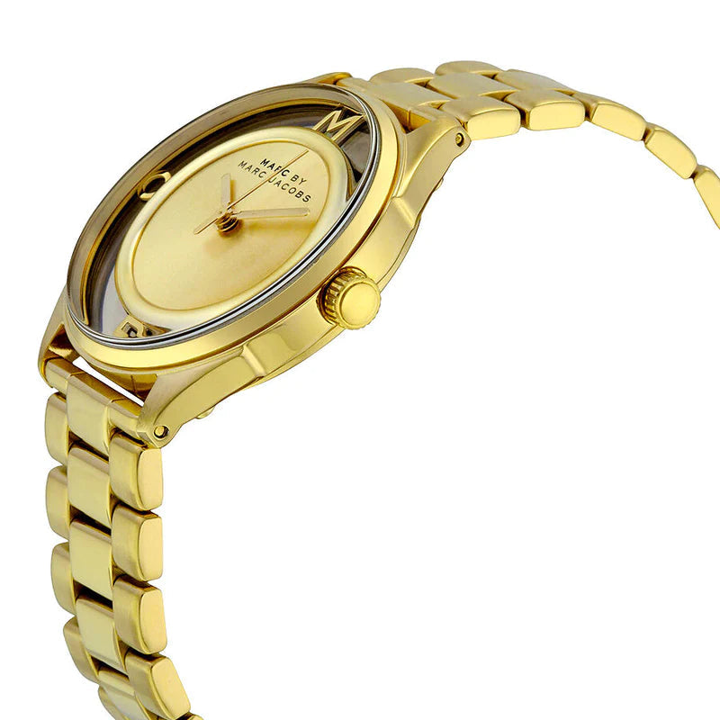 Marc by Marc Jacobs MBM3413 Tether Gold Dial Gold-tone Women's Watch