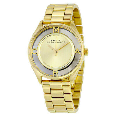 Marc by Marc Jacobs MBM3413 Tether Gold Dial Gold-tone Women's Watch