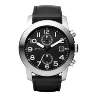 Marc By Marc Jacobs MBM5033 Larry Black Dial Black Leather Men's Watch