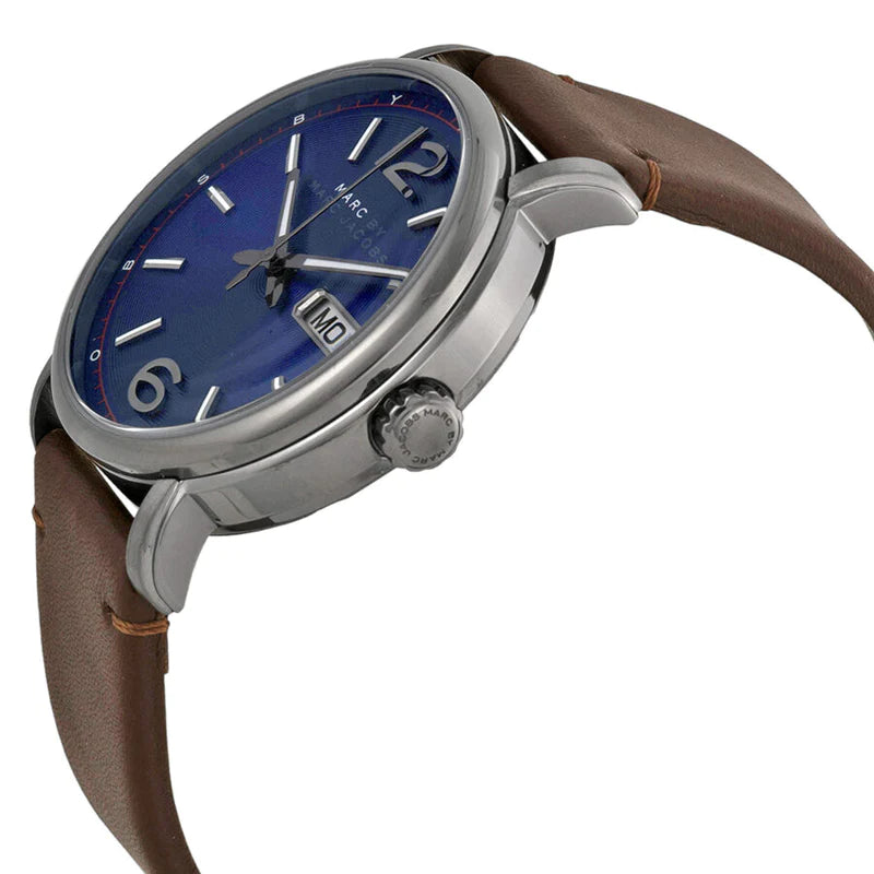Marc by Marc Jacobs MBM5078 Blue Dial Brown Leather Men's Watch