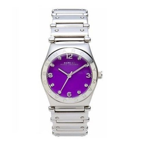 Marc By Marc Jacobs MBM8560 Purple Dial Stainless Steel Band Women's Watch