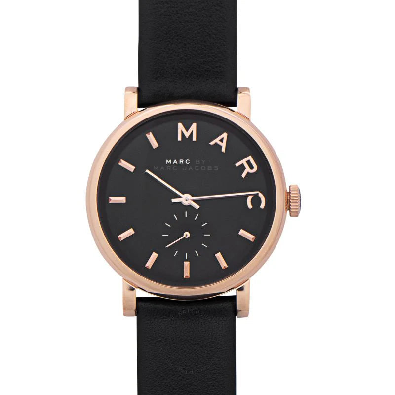 Marc by Marc Jacobs MBM8633 Baker Black Leather Women's Watch