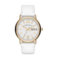 Marc by Marc Jacobs MBM8653 Fergus White Dial White Leather Women's Watch