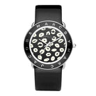 Marc Jacobs MBM1163 Amy Kiss Graphic Dial Black Leather Women's Watch
