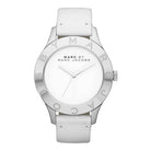 Marc Jacobs MBM1200 Blade White Leather Strap White Dial Women's Watch