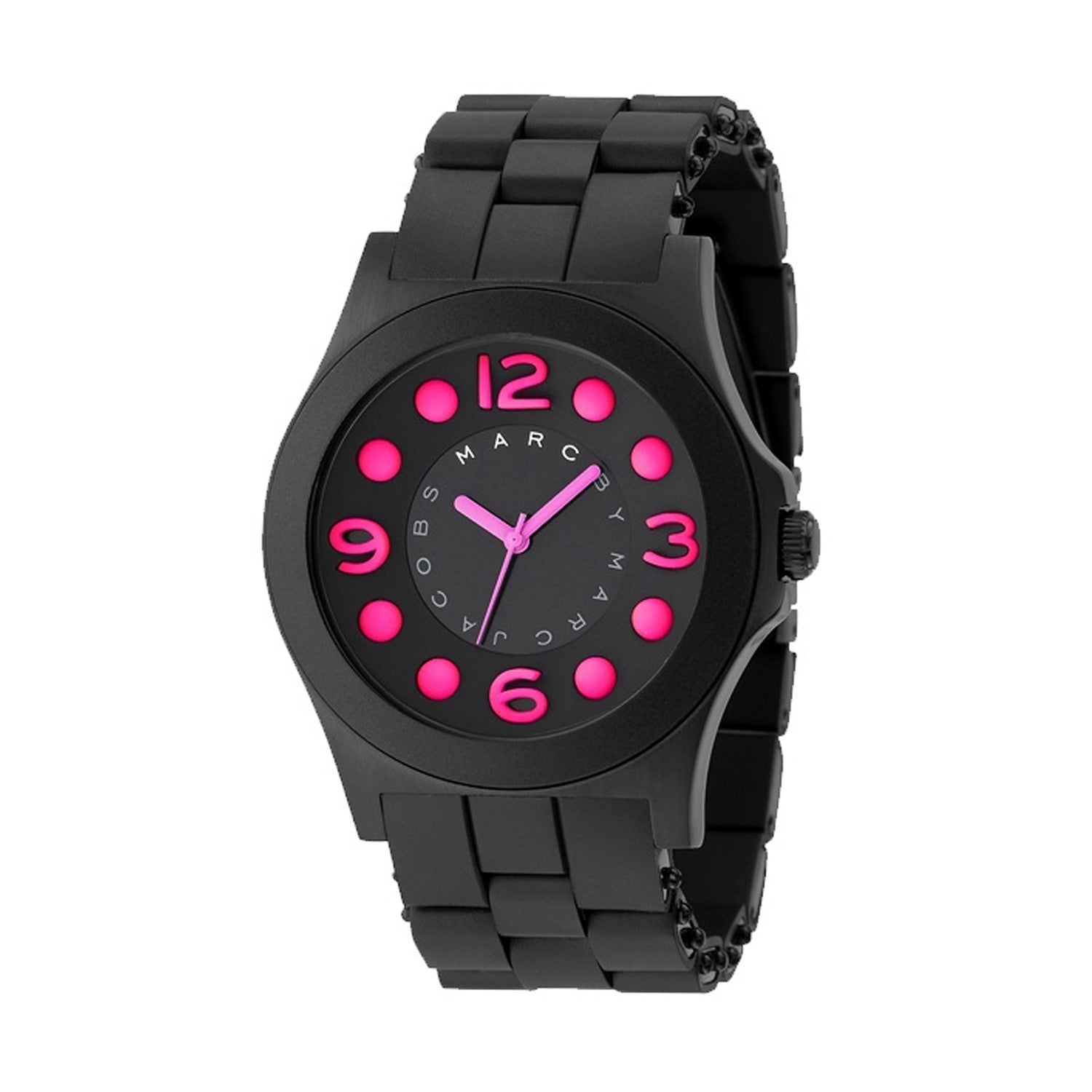 Marc Jacobs MBM2529 Pelly Black Bracelet With Red Mark Women's Watch