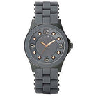 Marc Jacobs MBM2537 Pelly Gray Tone Rose Gold Grey Silicone Bracelet Women's Watch