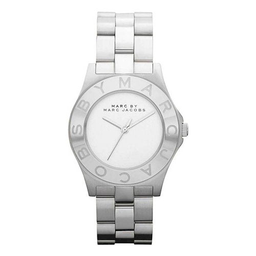 Marc Jacobs MBM3125 Blade White Dial Sliver Stainless Steel Women's Watch