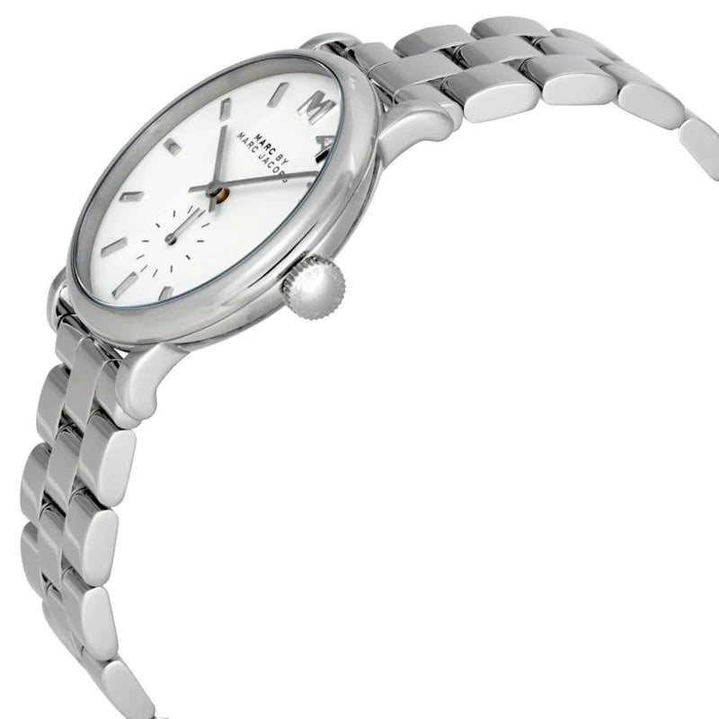 Marc Jacobs MBM3242 Baker White Dial Silver Women's Watch