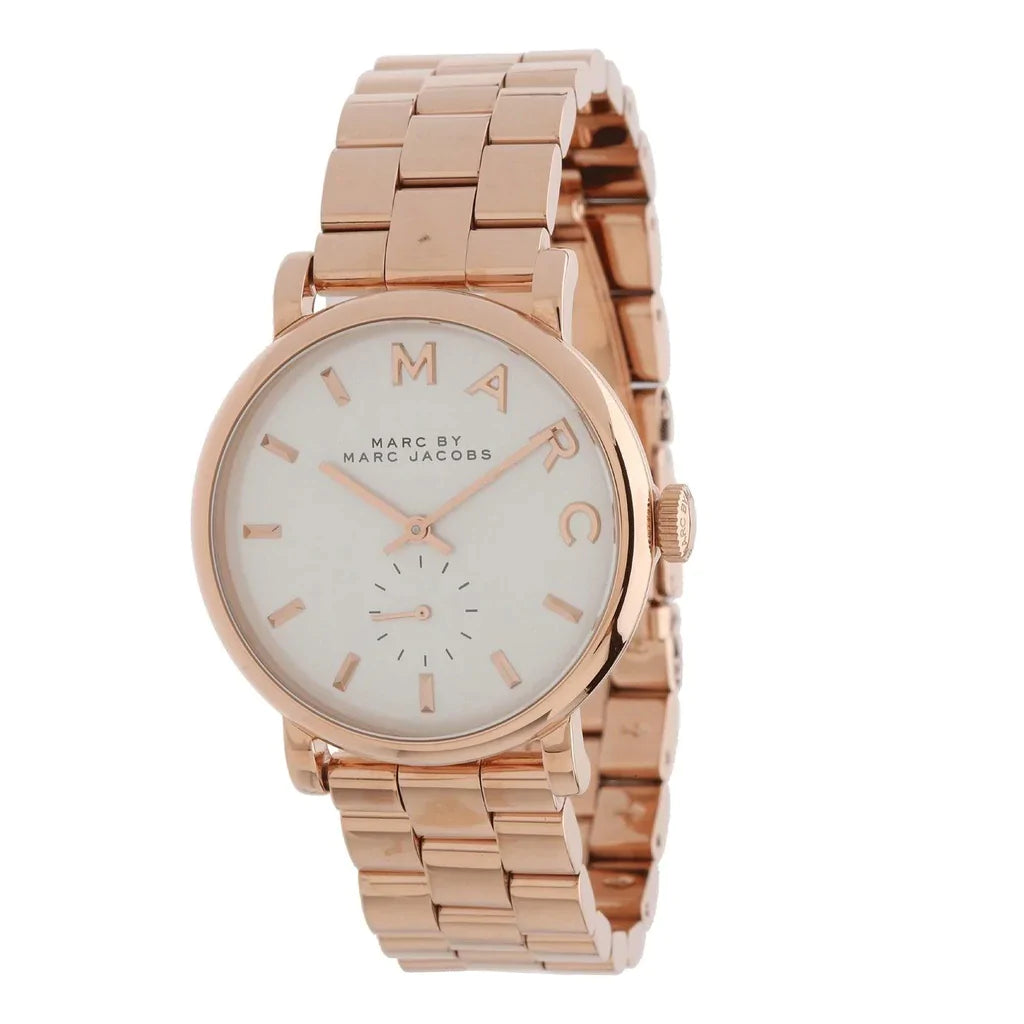 Marc Jacobs MBM3244 Gold White Dial Women's Watch