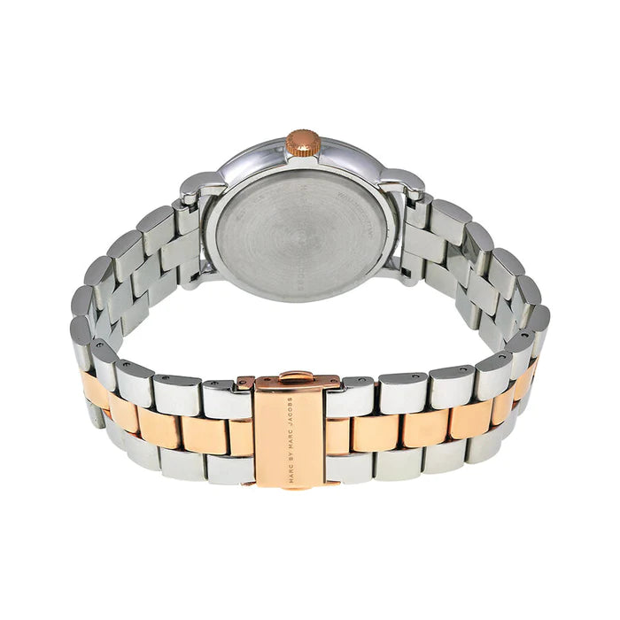 Marc Jacobs MBM3312 White Dial Two Tone Stainless Steel Women's Watch