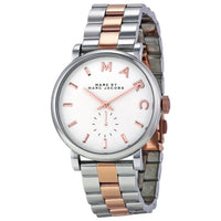 Marc Jacobs MBM3312 White Dial Two Tone Stainless Steel Women's Watch