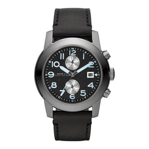 Marc Jacobs MBM5054 Chronograph Black Leather Strap Men's Watch