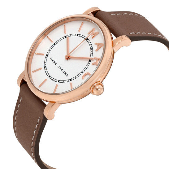 Marc Jacobs MJ1533 Roxy Silver Dial Brown Leather Women's Watch