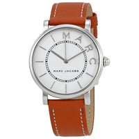 Marc Jacobs MJ1571 Roxy Quartz White Dial Brown Leather Women's Watch