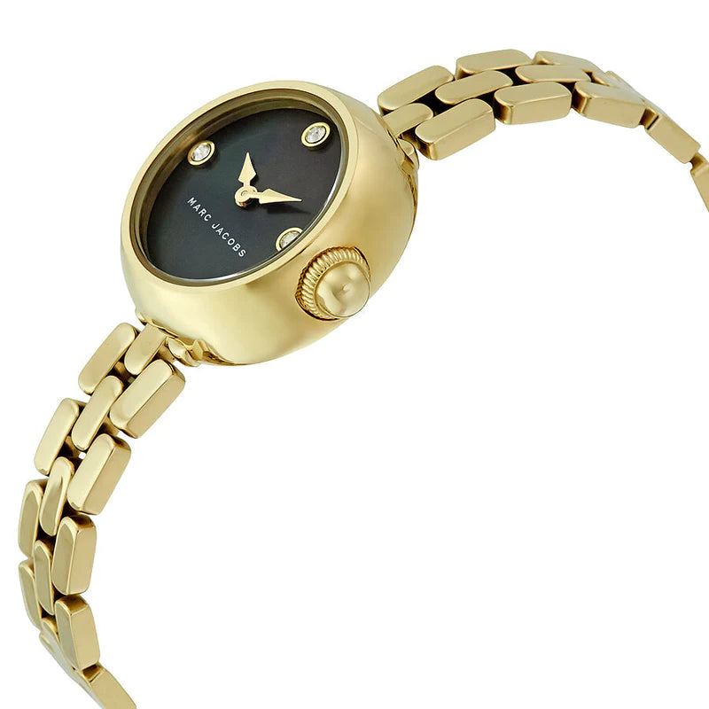 Marc Jacobs MJ3460 Courtney Black Dial Gold Tone Women display picture 3