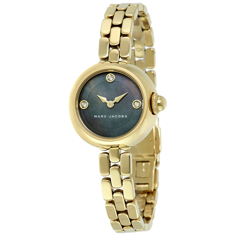 Marc Jacobs MJ3460 Courtney Black Dial Gold Tone Women's Watch