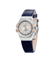 Maserati R8851108502 Potenza Silver Dial Blue Leather Women’s Watch