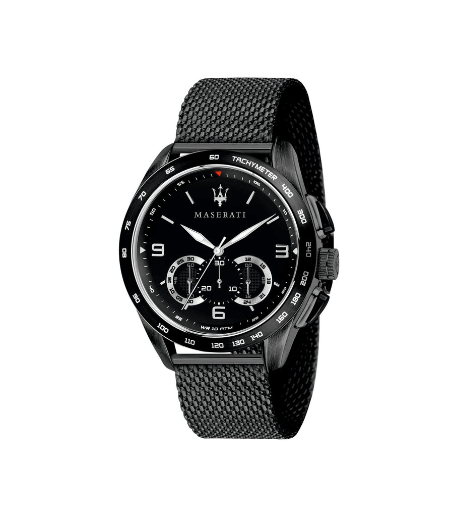 Maserati R8873612031 Traguardo Black Chronograph Men’s Watch