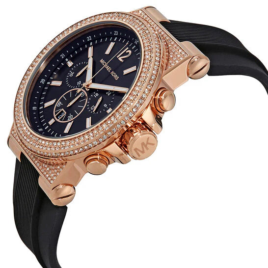 Michael Kors MK8557 Dylan Chronograph Black Dial Black  display picture 1
