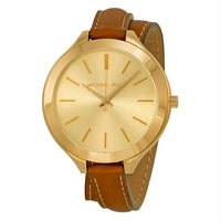 Michael Kors MK2256 Slim Runway Leather Strap Women's Watch