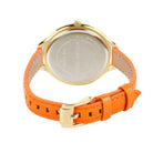 Michael Kors MK2275 Slim Runway Gold-tone Orange Leather Strap Women's Watch